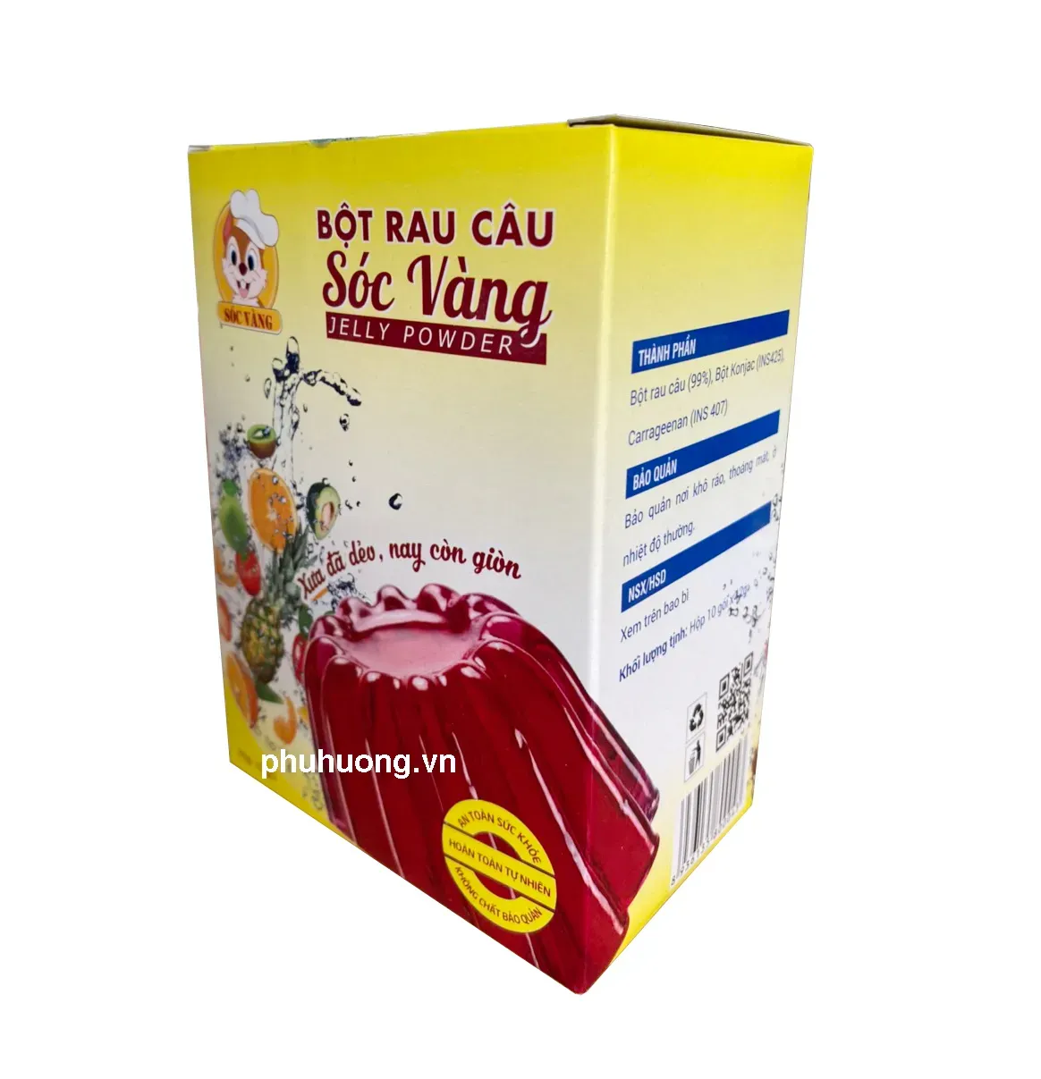 Bột rau câu sóc vàng