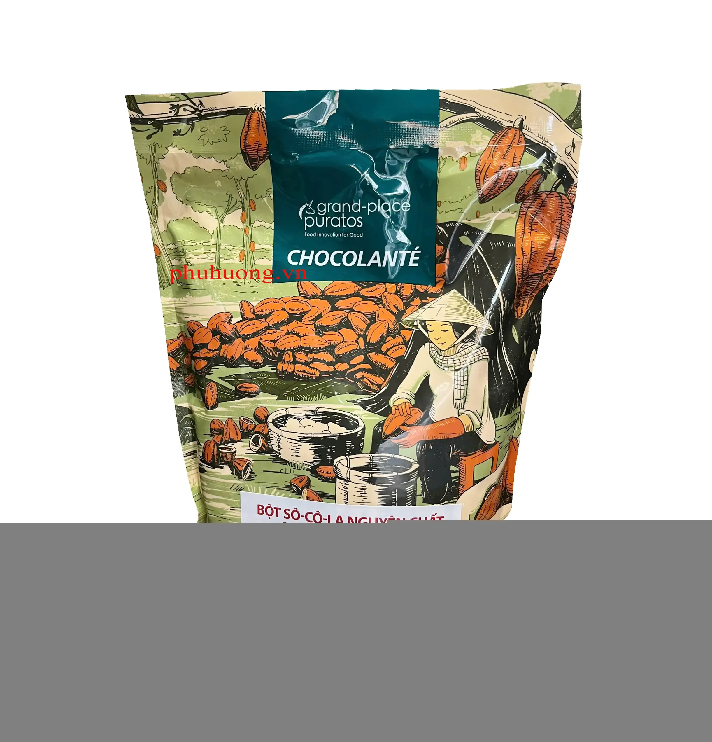 Bột Chocola Puratos nguyên chất 1kg