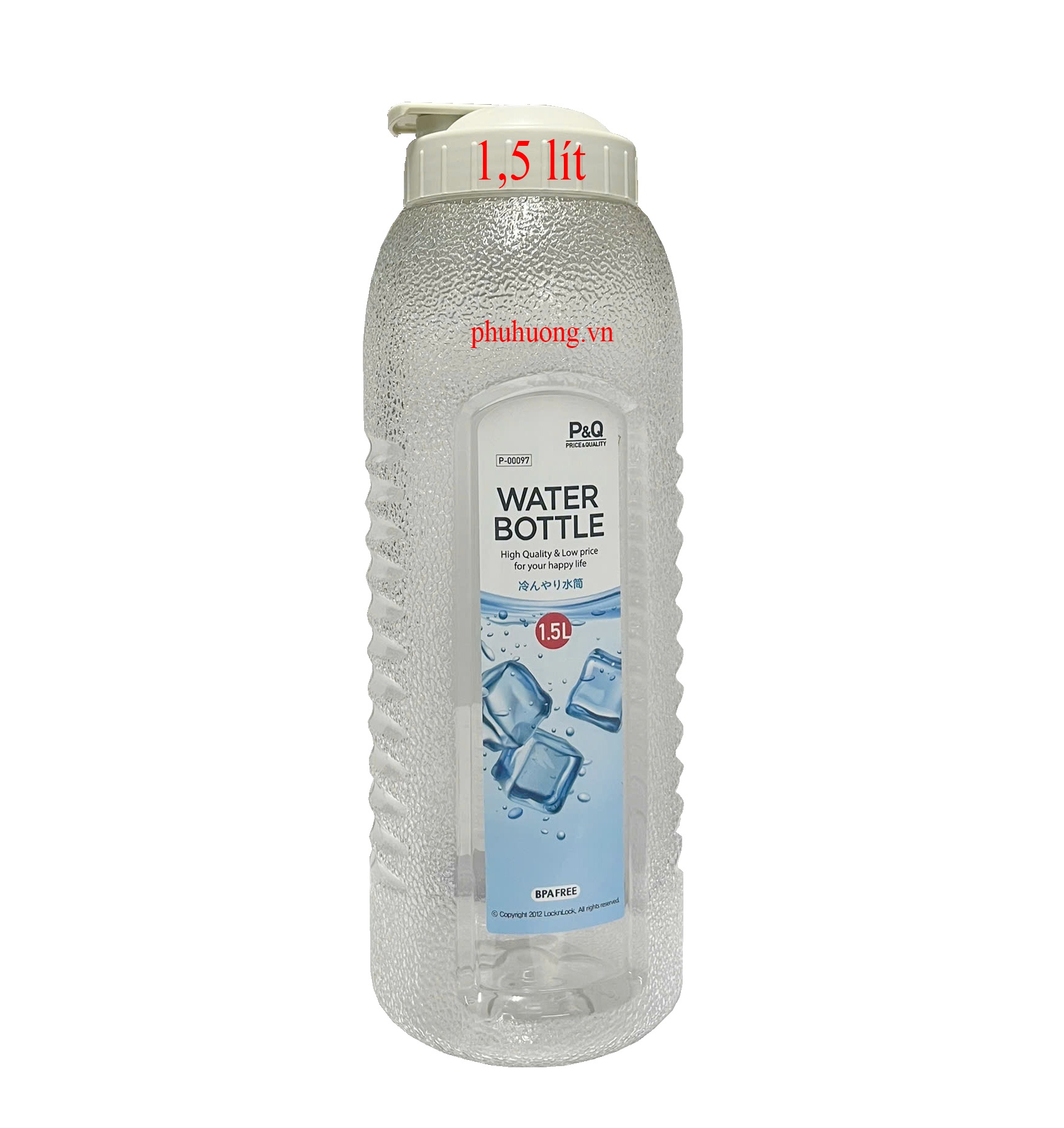 Bình nước P&Q 1,5 lít - màu trắng (P-00097W)