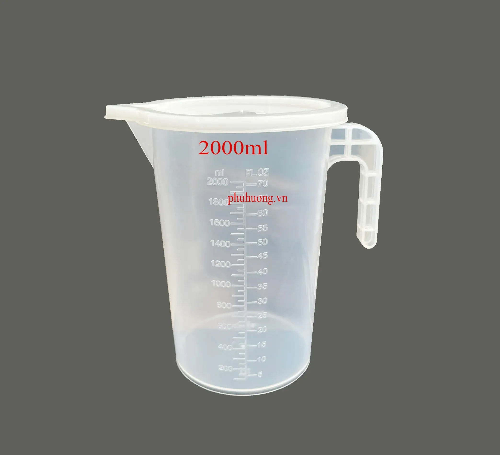 Ca đong nhựa 2000ml mẫu mới (kèm nắp)
