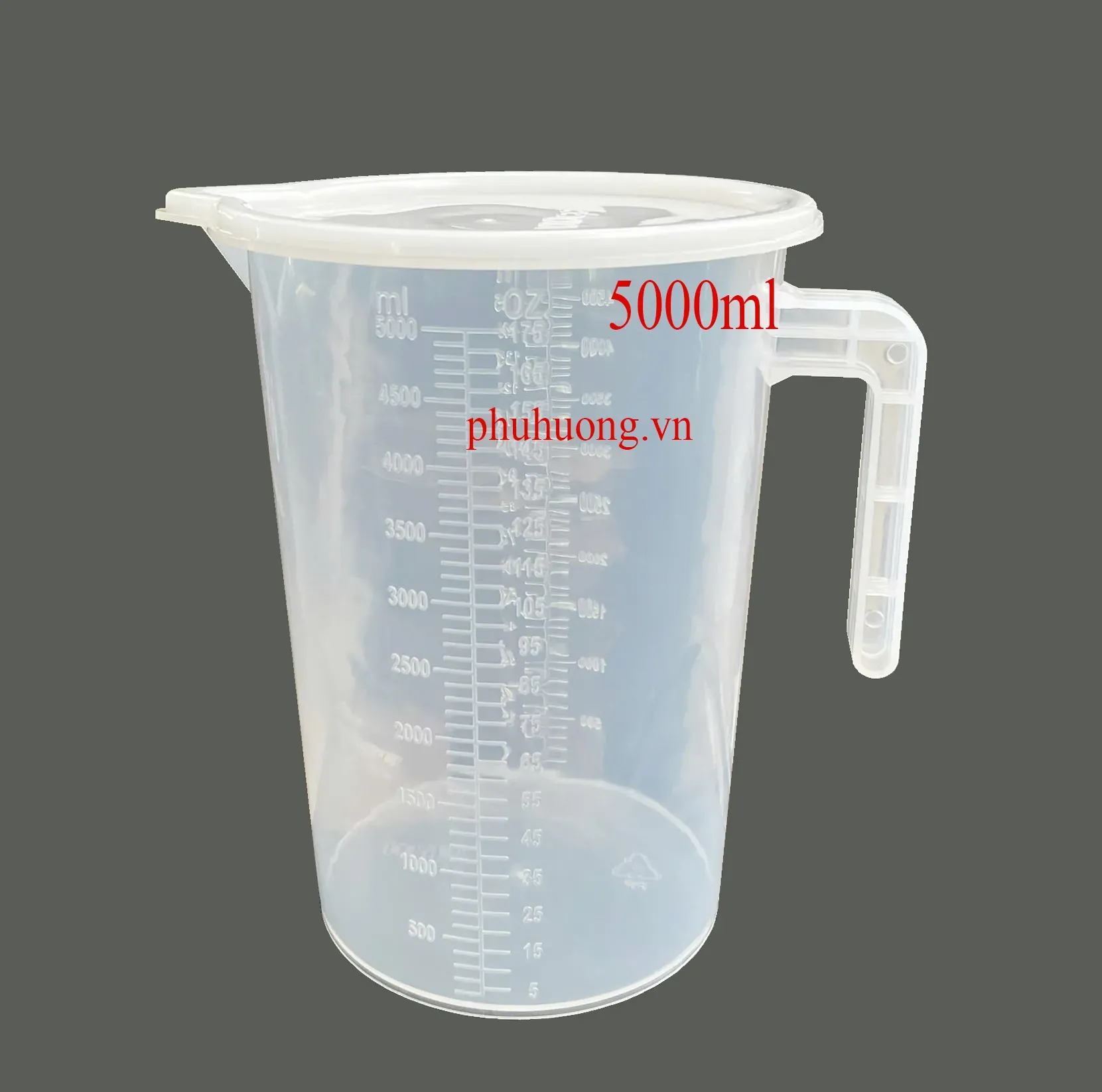 Ca đong nhựa 5000ml mẫu mới (kèm nắp)