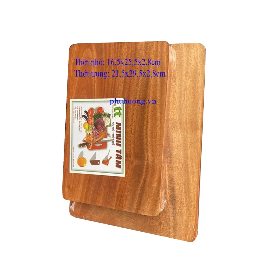 Thớt gỗ Minh Tâm nhỏ KT: 16,5x25,5x2,8cm