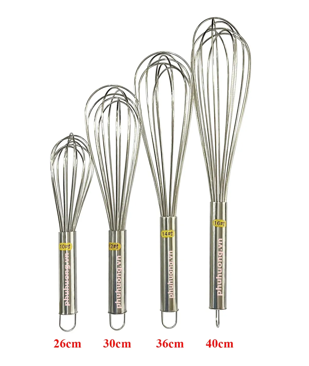 Cây đánh trứng inox cao cấp S14 - 35cm