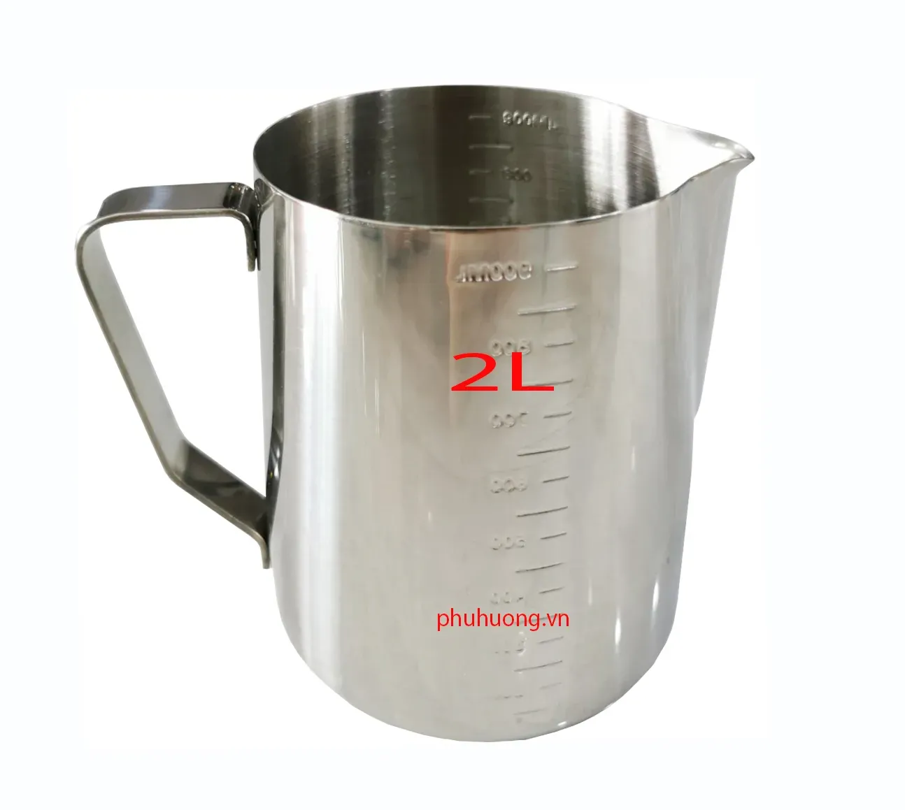Ca inox 2000ml có vạch chia
