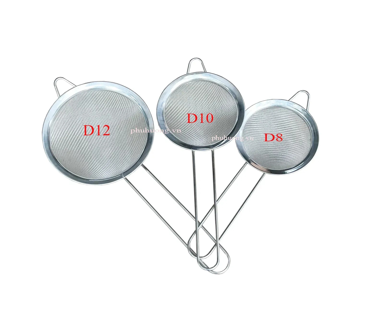 Rây inox đáy bầu D8cm