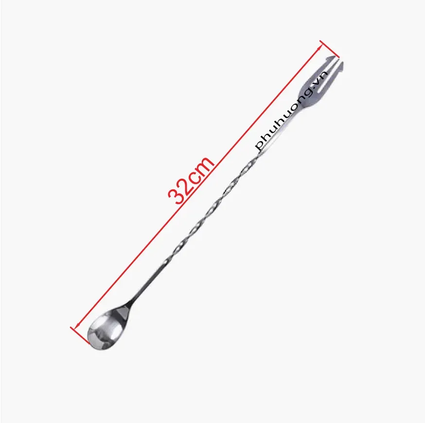 Thìa bar INOX 2 đầu 32cm