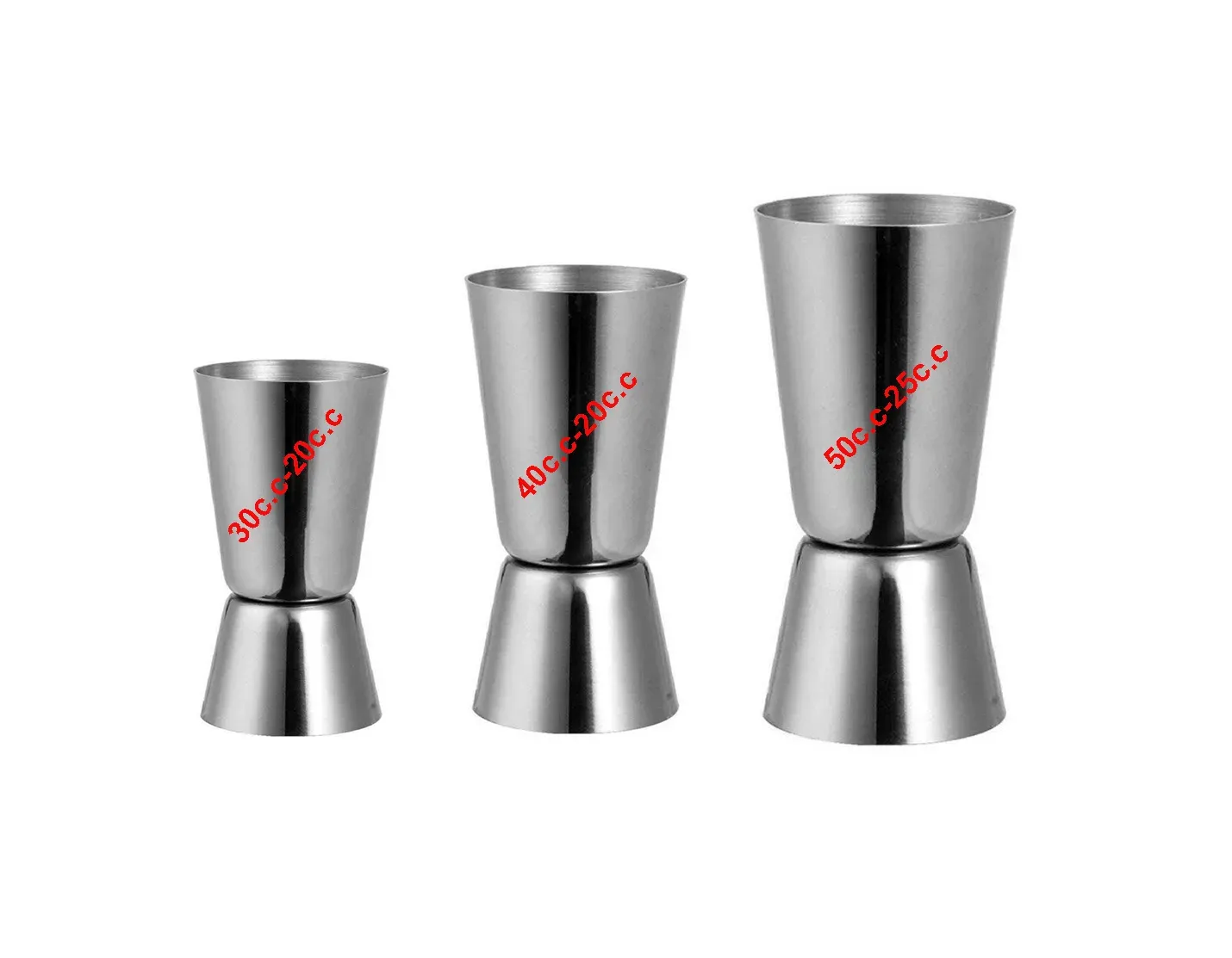 Bộ đong inox định lượng 25cc-50cc (Jigger)