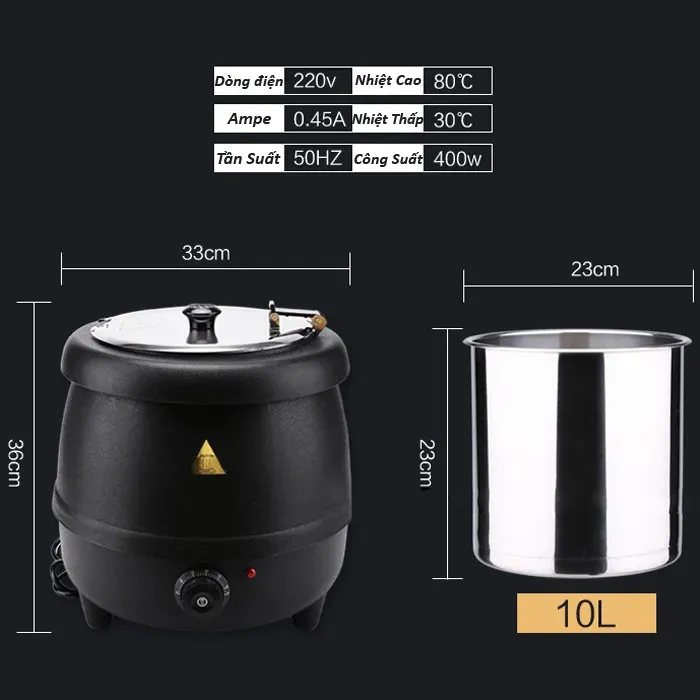 Nồi ủ trân châu 10L