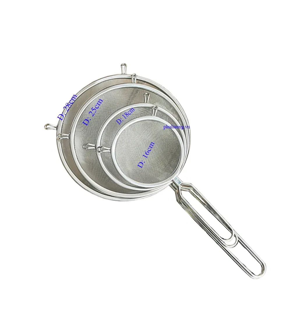 Rây inox 2 tai xịn 16cm