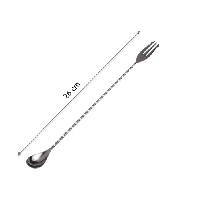 Thìa bar INOX 2 đầu 26cm