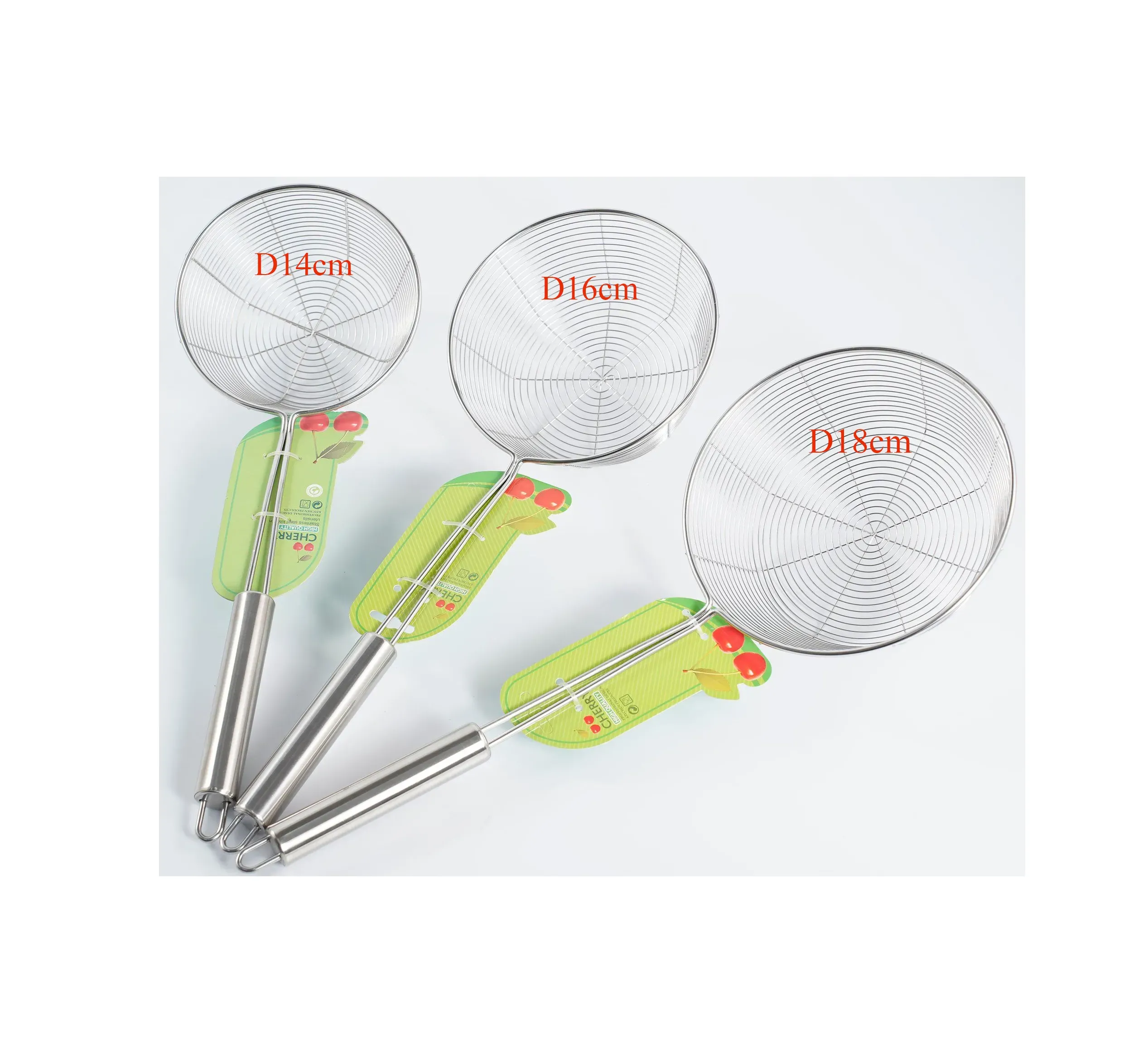 Cherry - Vợt vòng cán inox 16cm
