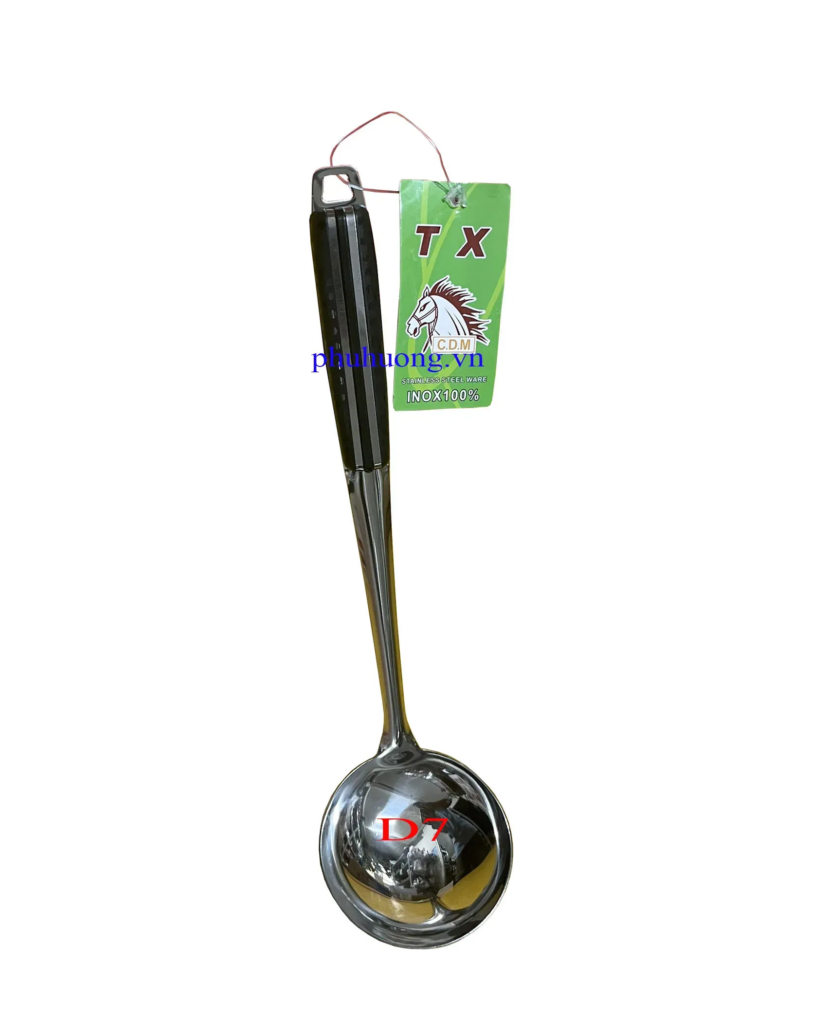 Vá inox D7cm dài 25cm nẹp đen không lỗ