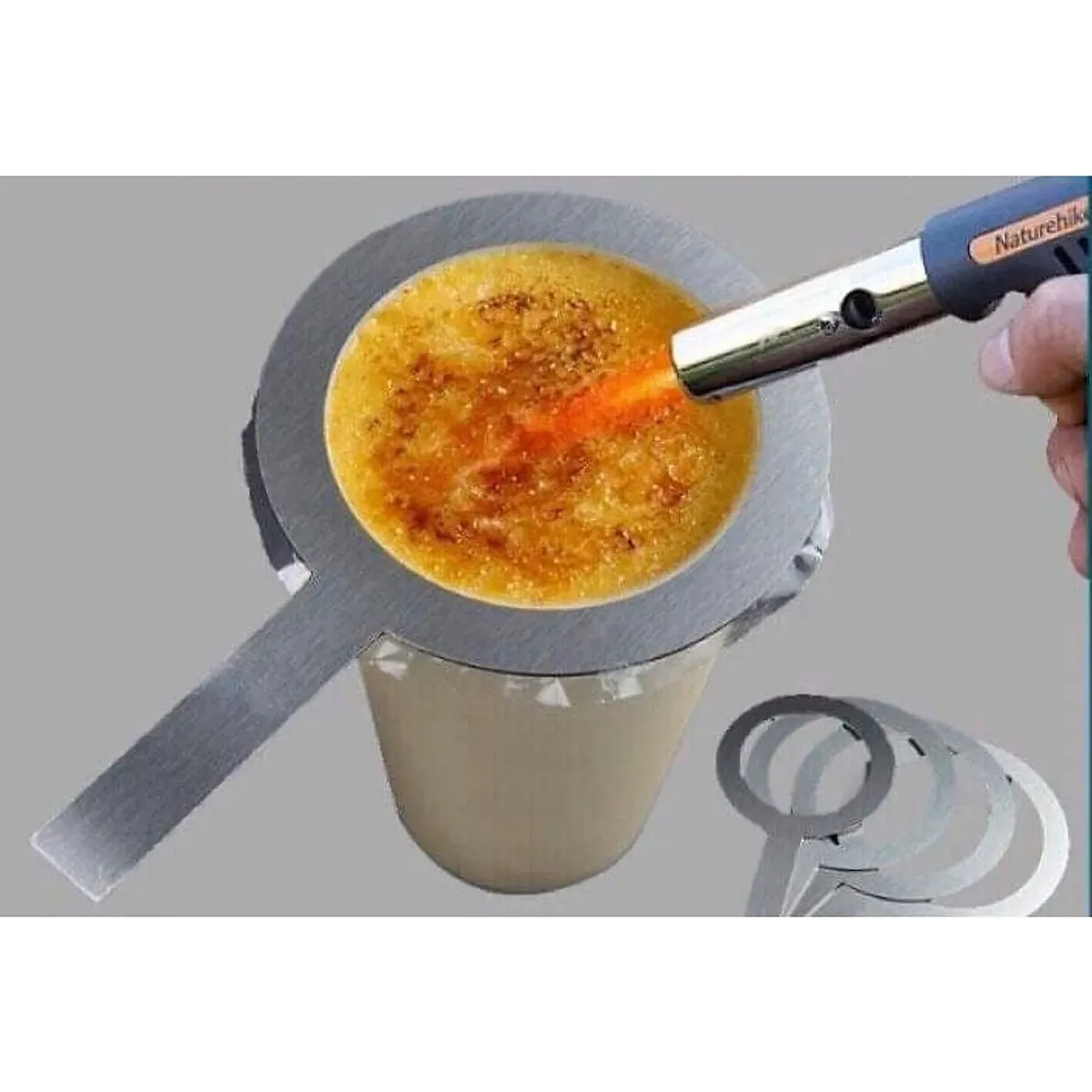 Vòng khò gas (che miệng ly) inox