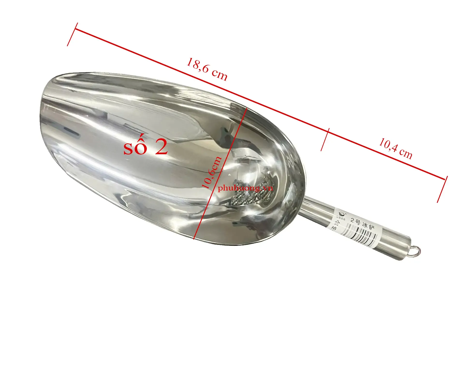 Xúc đá inox số 2