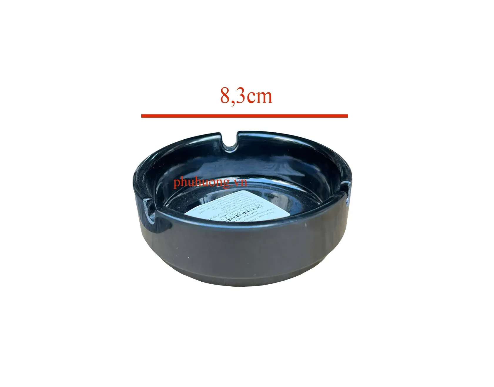 Gạt tàn thuốc tròn 3.5 (AV001-3.5) (black)