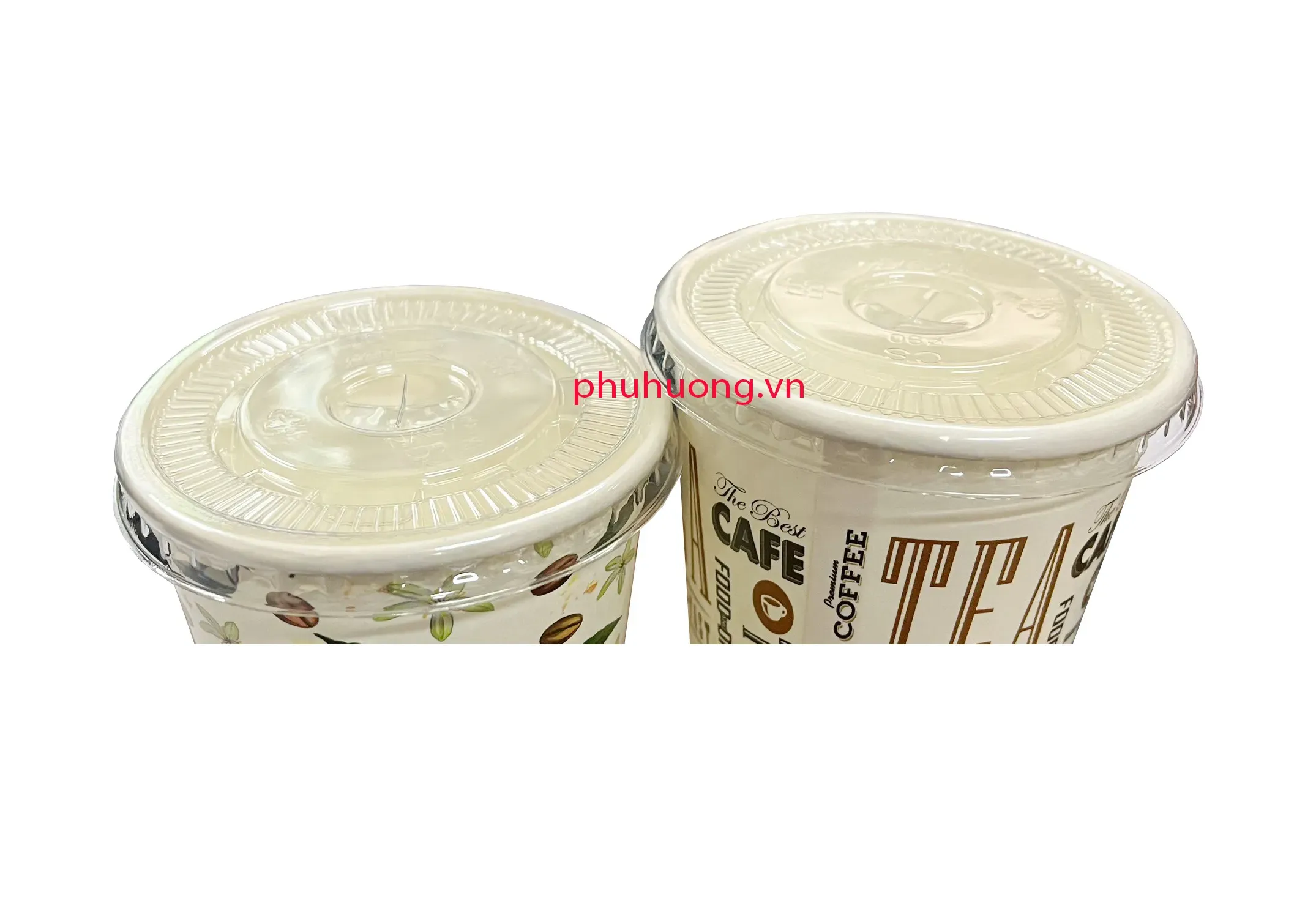Nắp bằng ly giấy, trong D90 - 50c