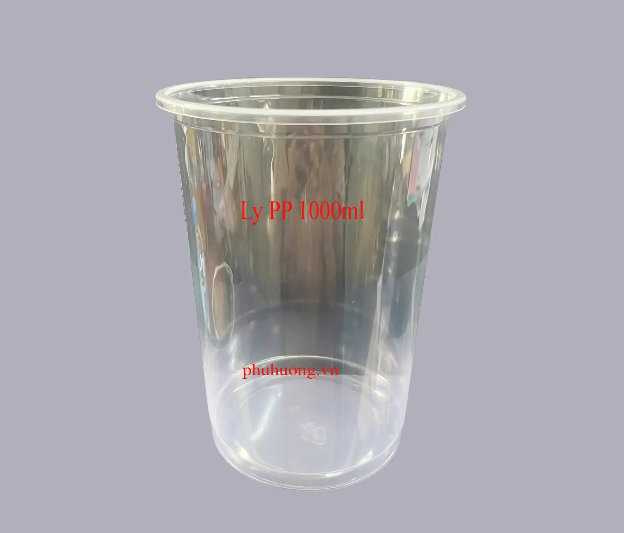 Ly nhựa PP trơn D117 - 1000ml - Loại 2 (cây 25 cái)