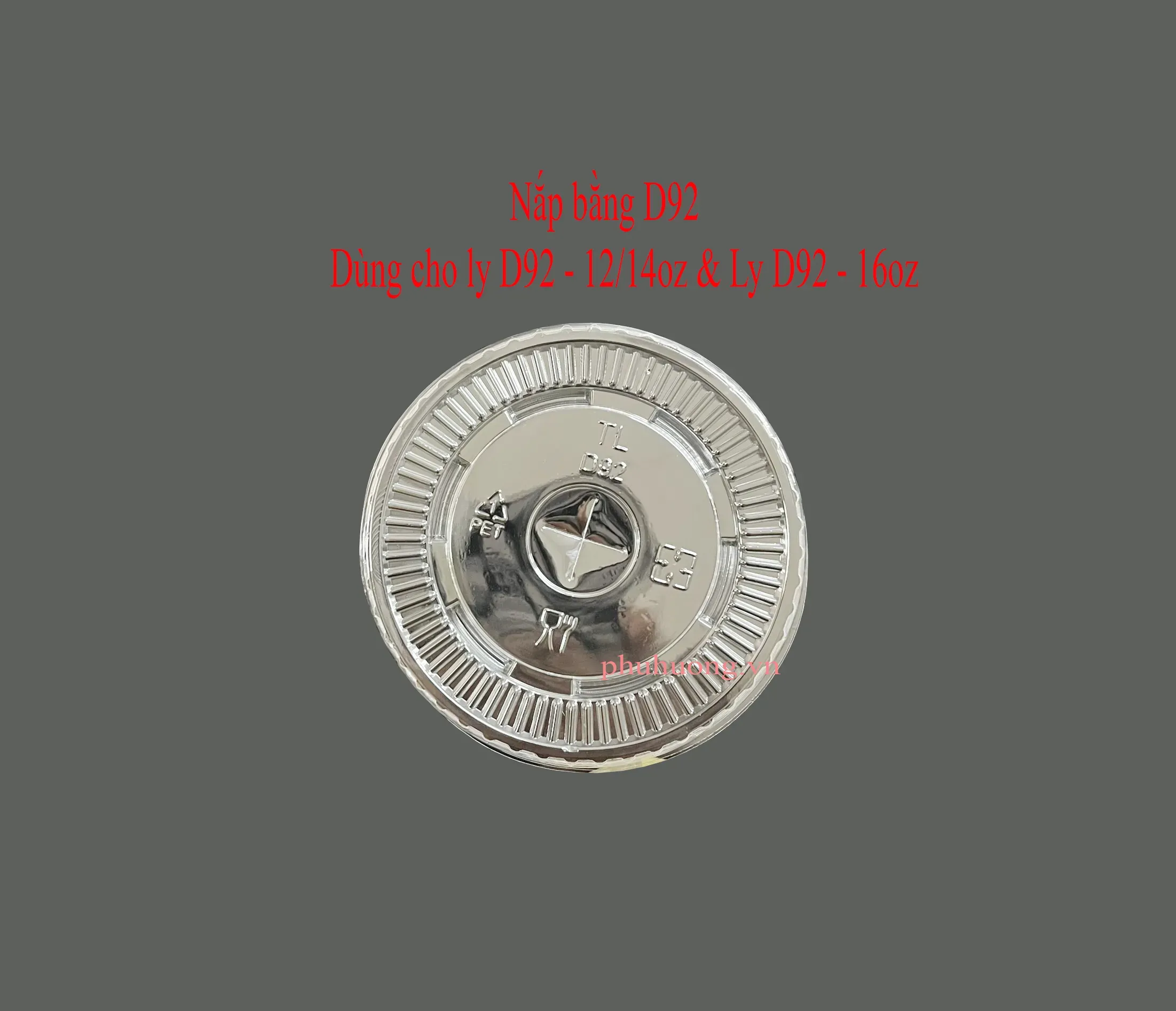 Nắp bằng D92 ly nhựa - cây 50 cái