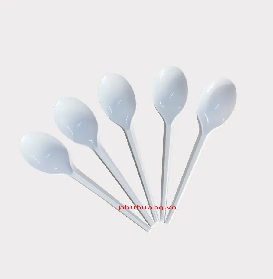 Muỗng trắng - 15cm (cán ngắn) 50c/lốc