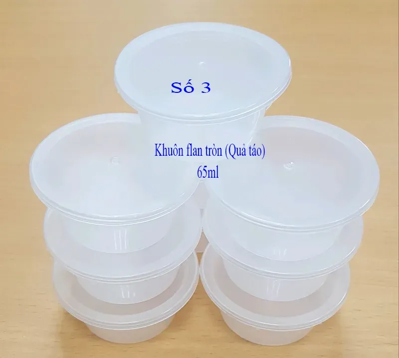 Hộp Flan 3 (quả táo) - 65ml - 50 cái