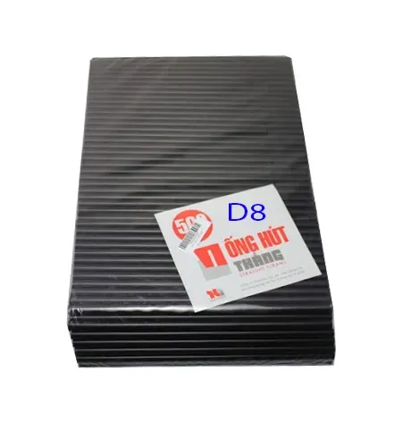 Ống hút D8 thẳng, đen 500g
