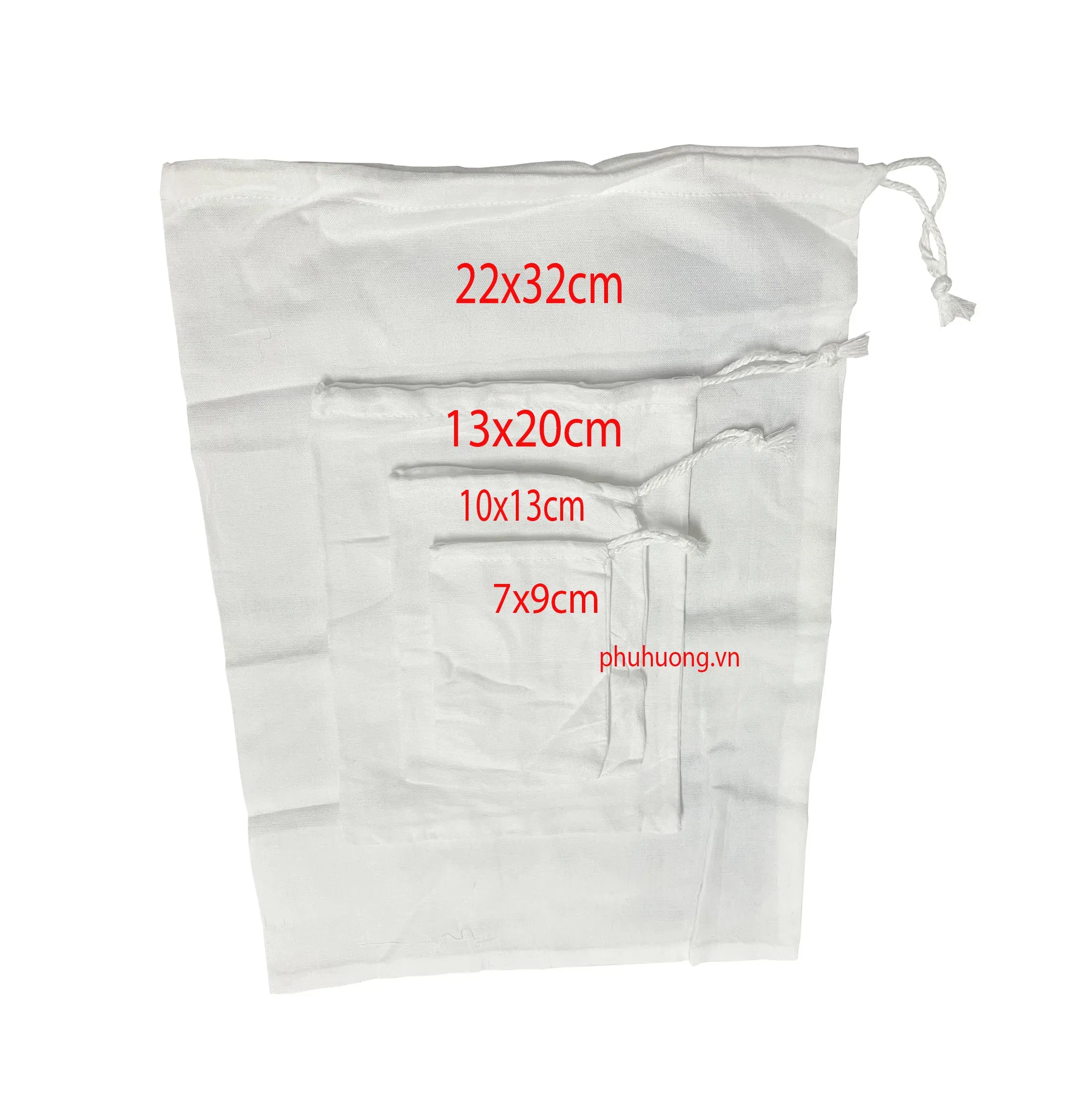 Túi lọc trà vải cotton 7*9cm