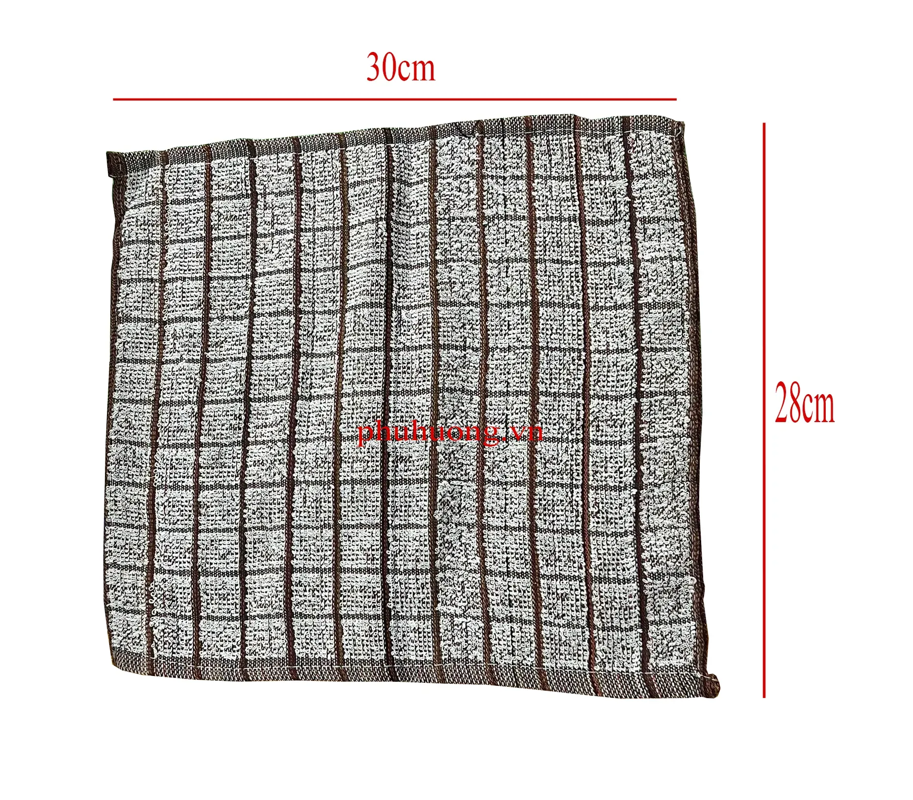 Khăn lau bàn KT 28cm*30cm loại nâu