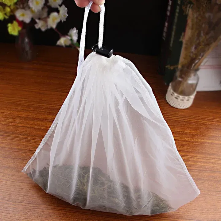 Túi lọc trà nhỏ 20x20cm có dây rút