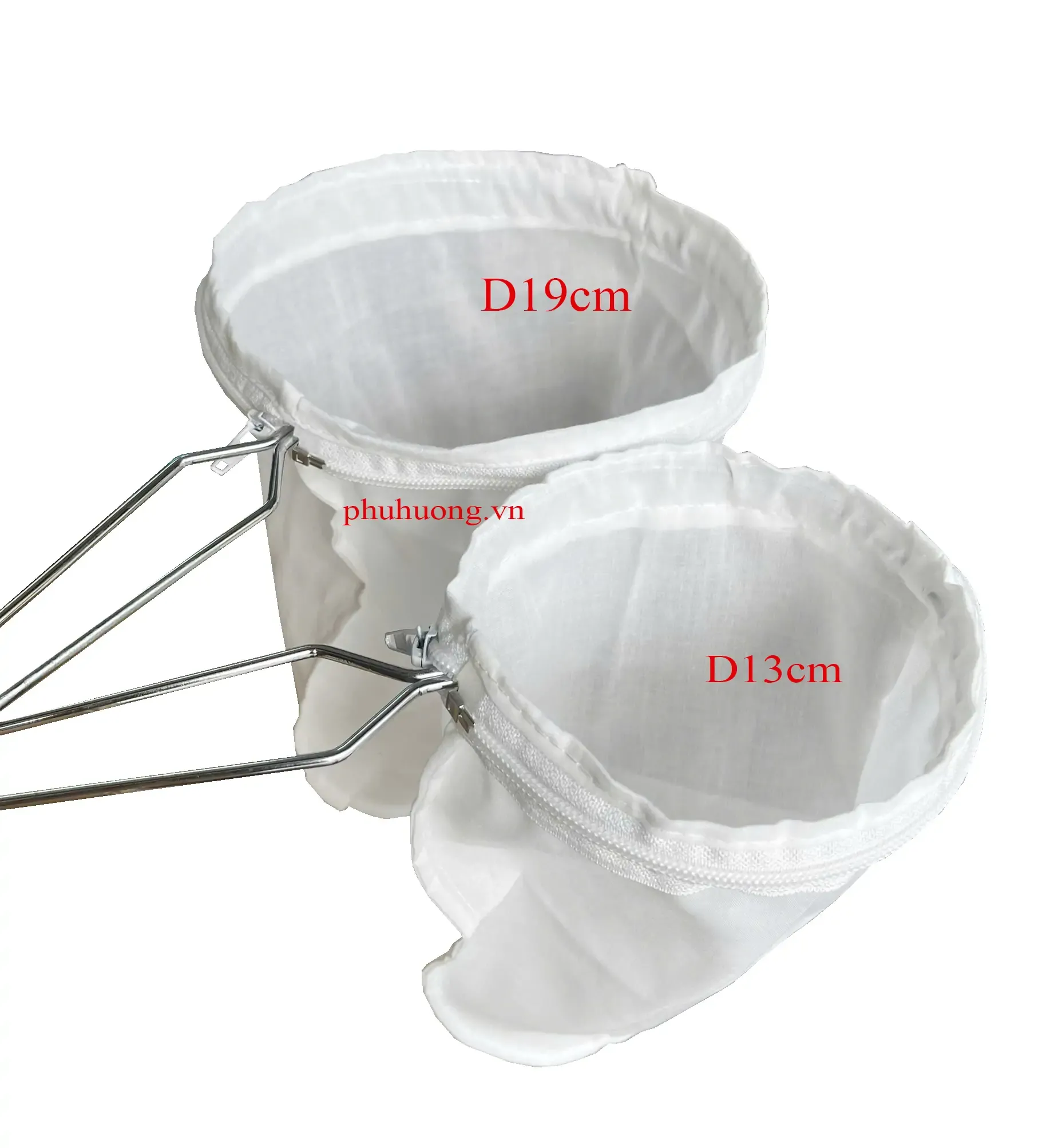 Vợt lọc trà cỡ trung (bao gòm túi vải) 19cm