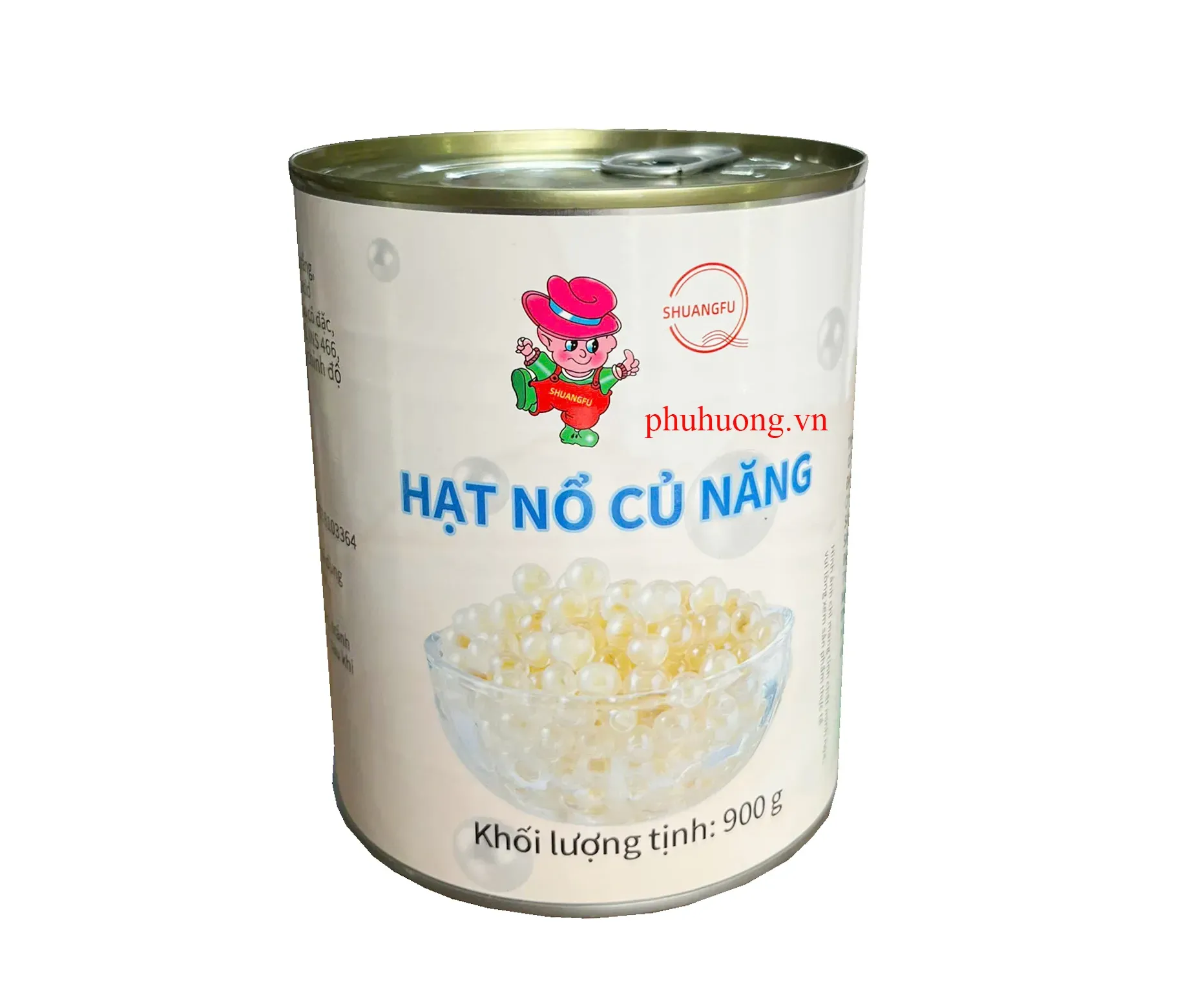 Hạt nổ củ năng 900gr - SHUANGFU - TRẮNG