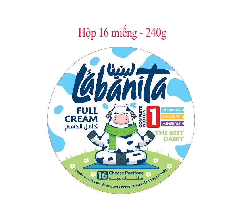 Phô mai Labanita hộp 16 miếng - 240 gram
