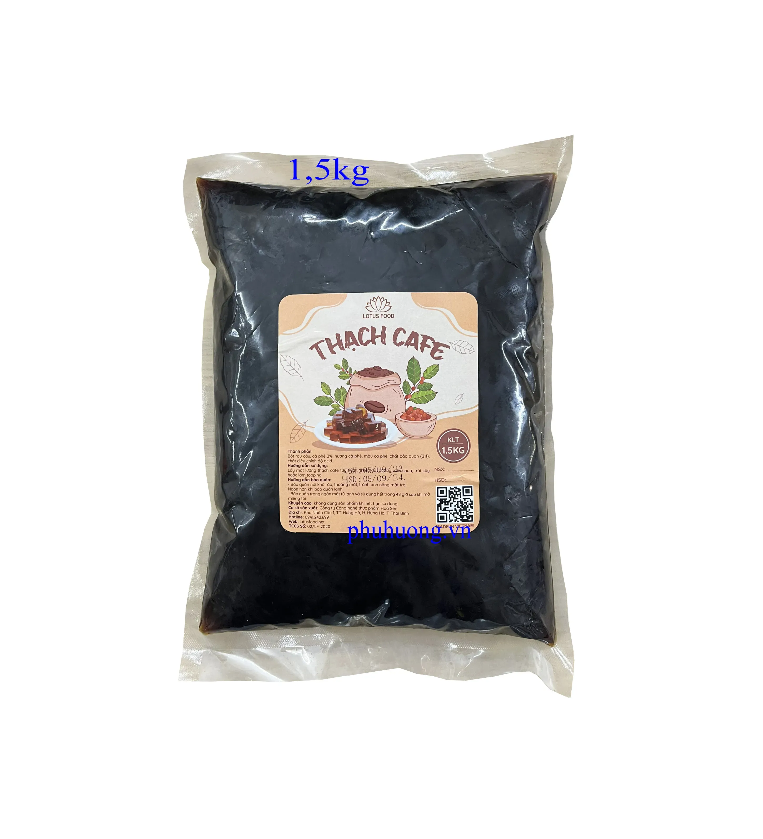 Thạch cà phê Lotus food 1,5kg