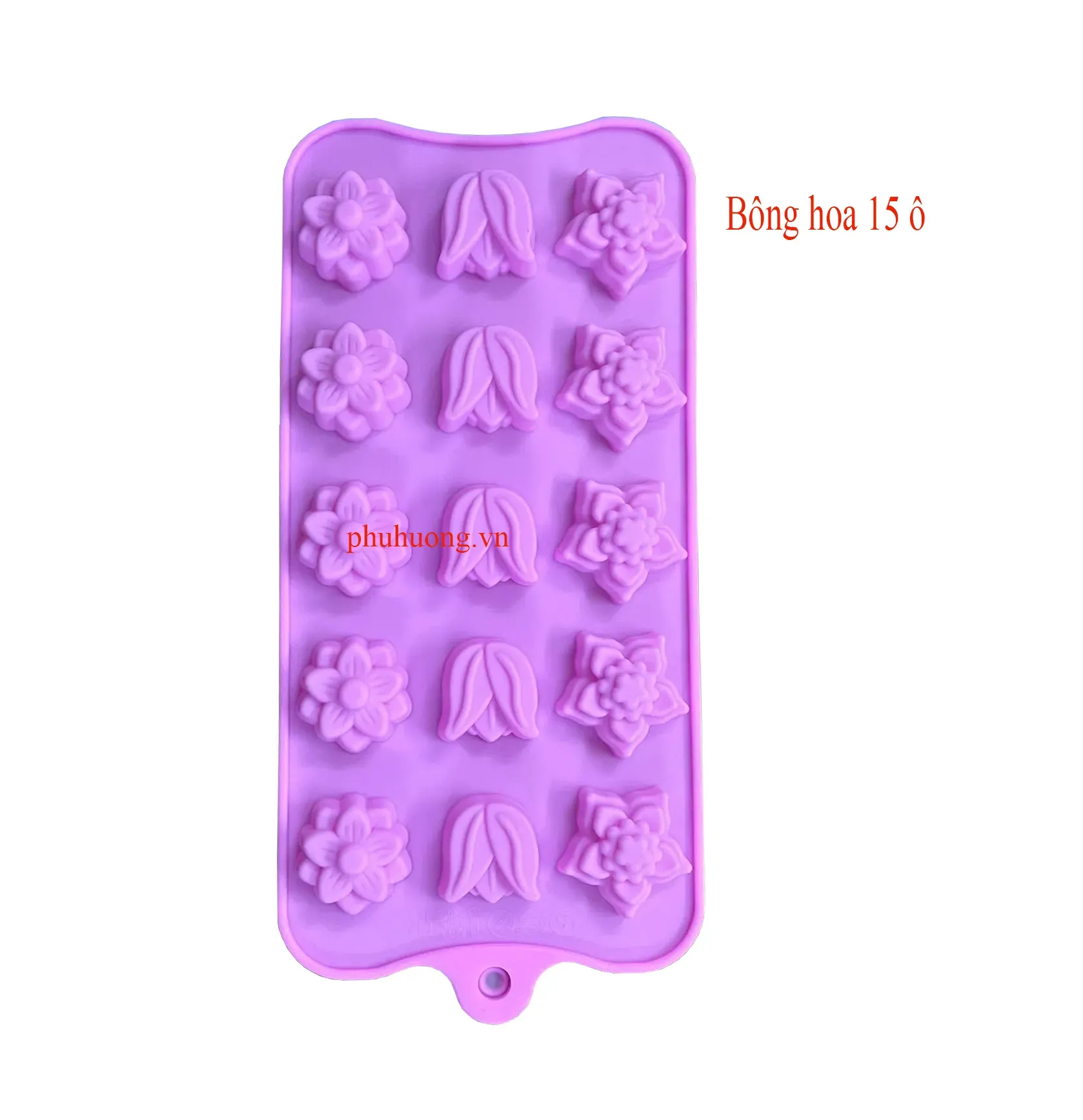 Khuôn silicon bông 15 ô