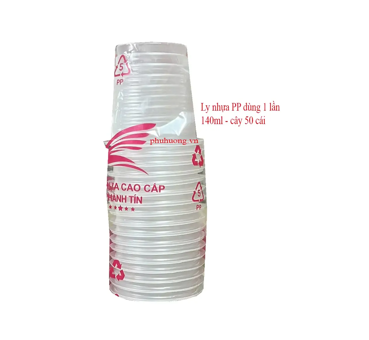 Ly nhựa PP 140ml - cây 50 cái (dùng 1 lần)