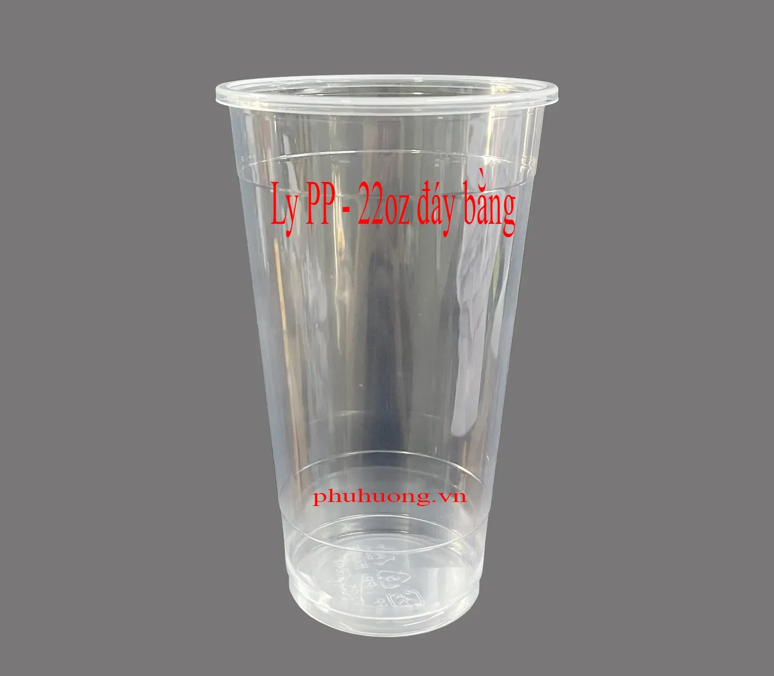 Ly Nhựa 650ml PP đáy bằng - dùng nắp D95 - 22oz loại 1 - 50 cái