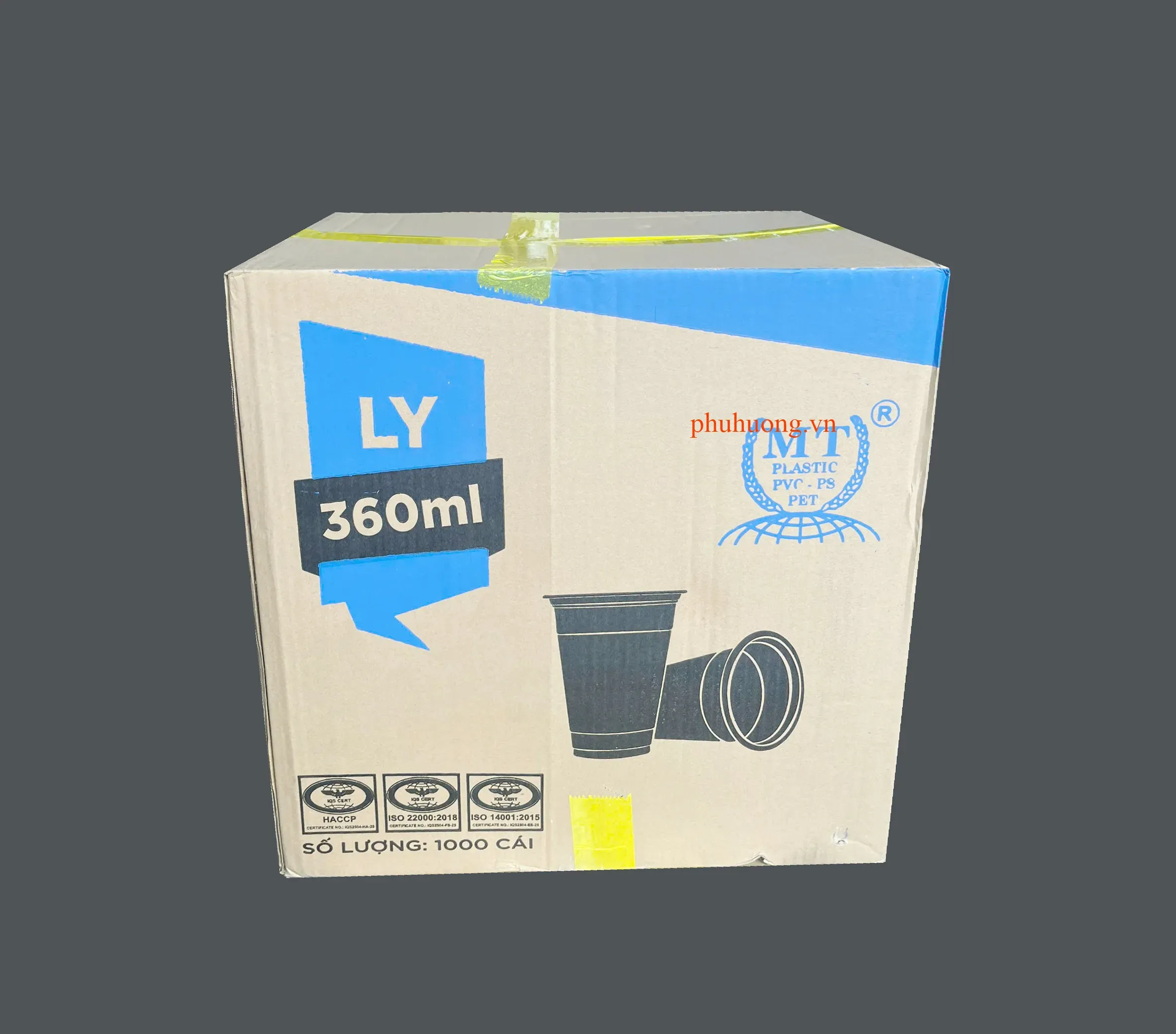 Ly PET 93 - 360ml mỏng (MT) - Thùng 1000 cái (D93)