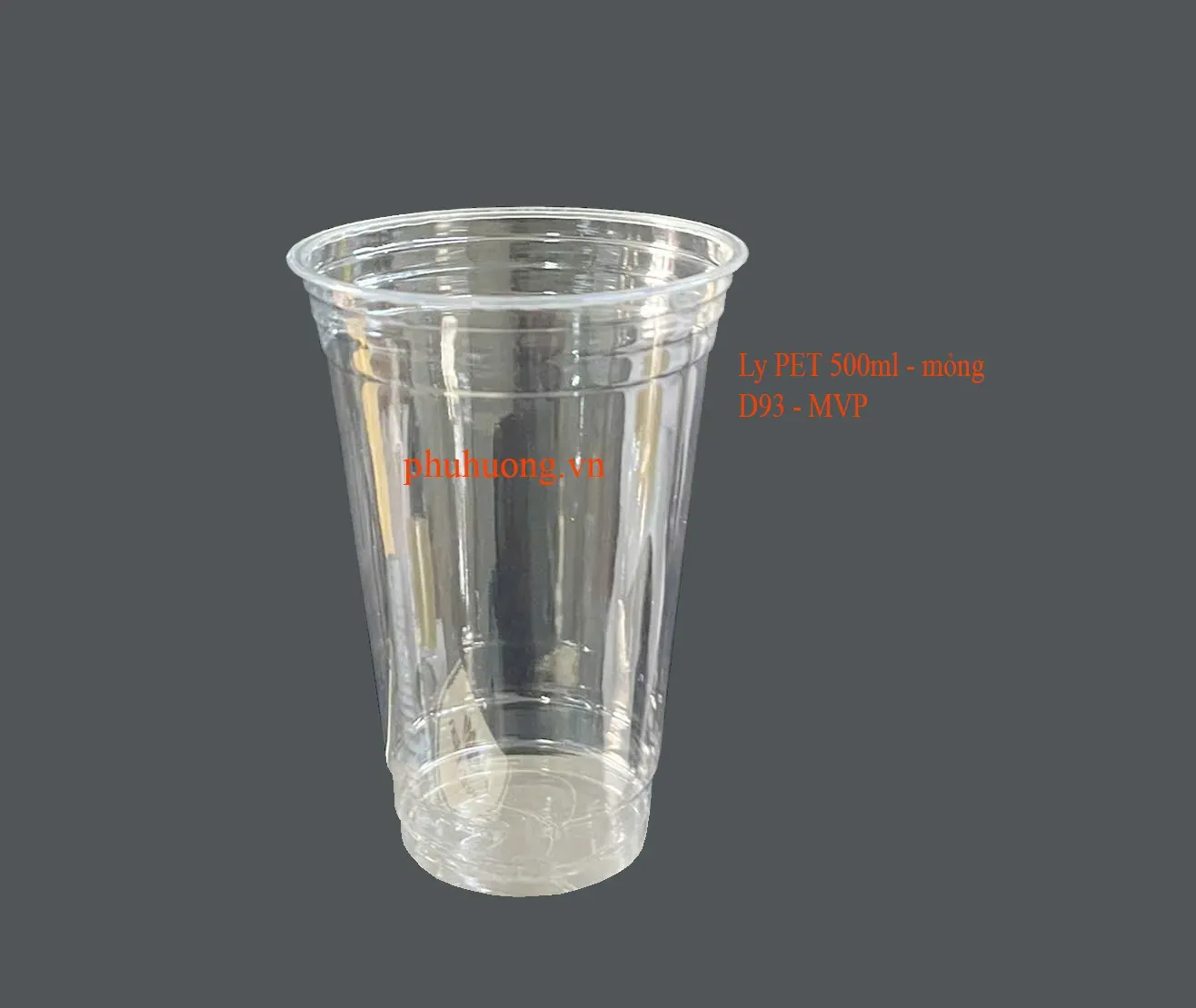 Ly PET 500ml - dày (MT) - D93 (cây 50c)