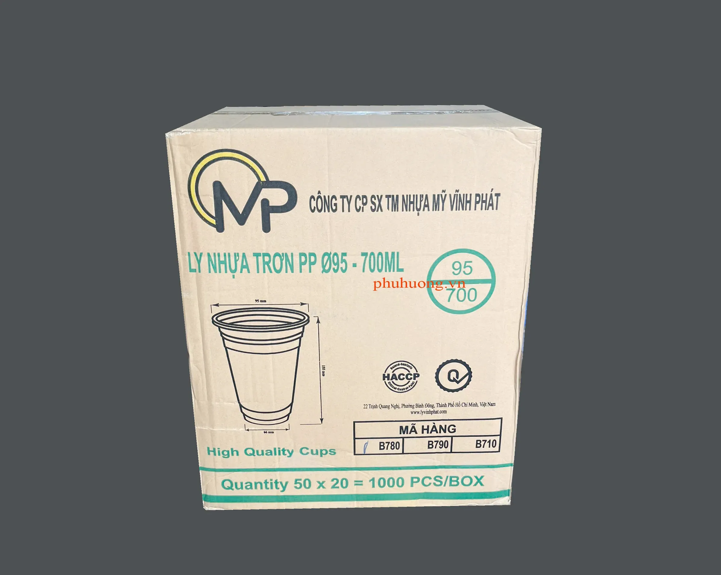Ly PP 95 - 24oz (700ml) Bằng (MVP) - Thùng 1000 cái