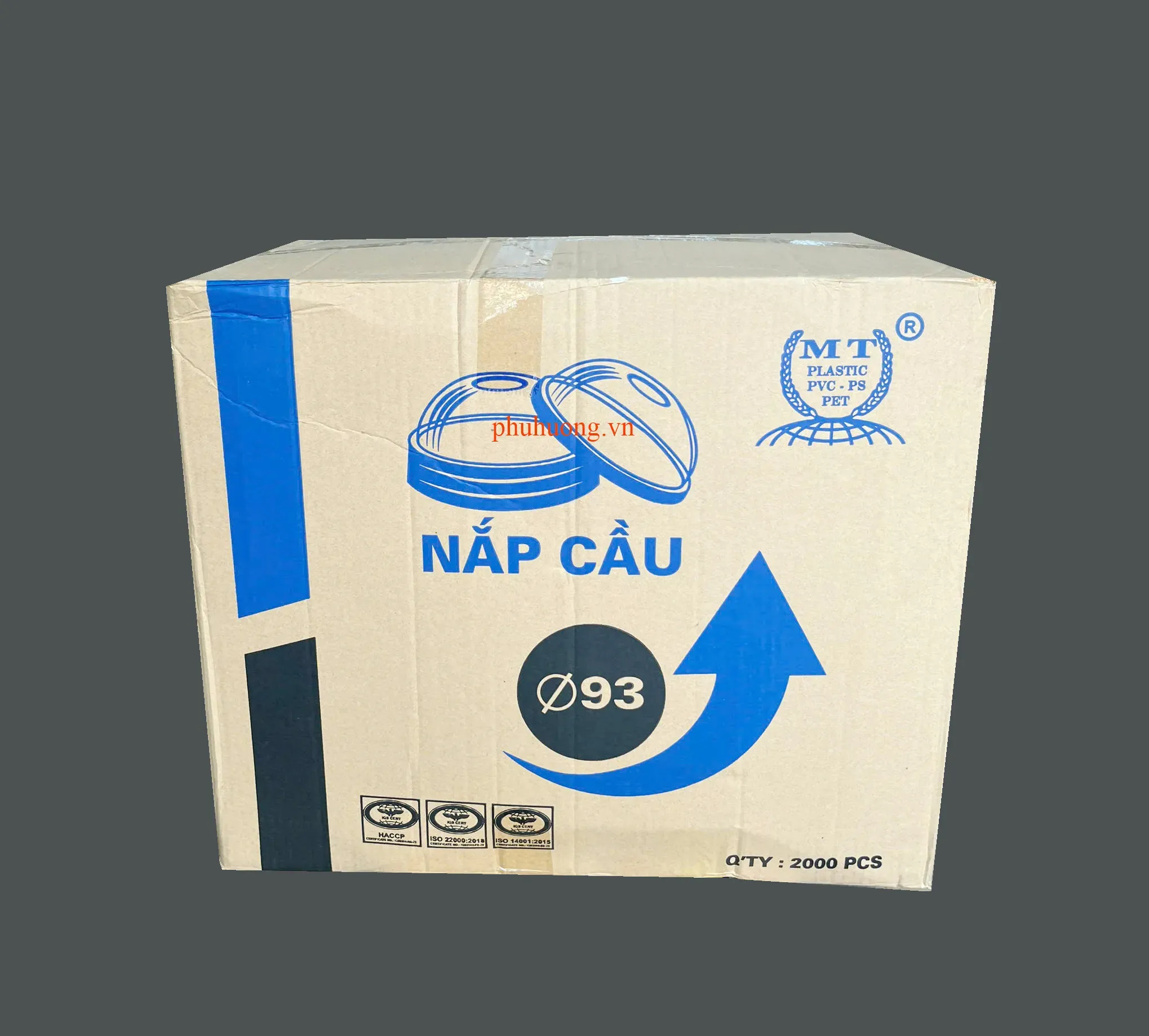 Nắp cầu PET D93 (MT) - Thùng 2000 cái