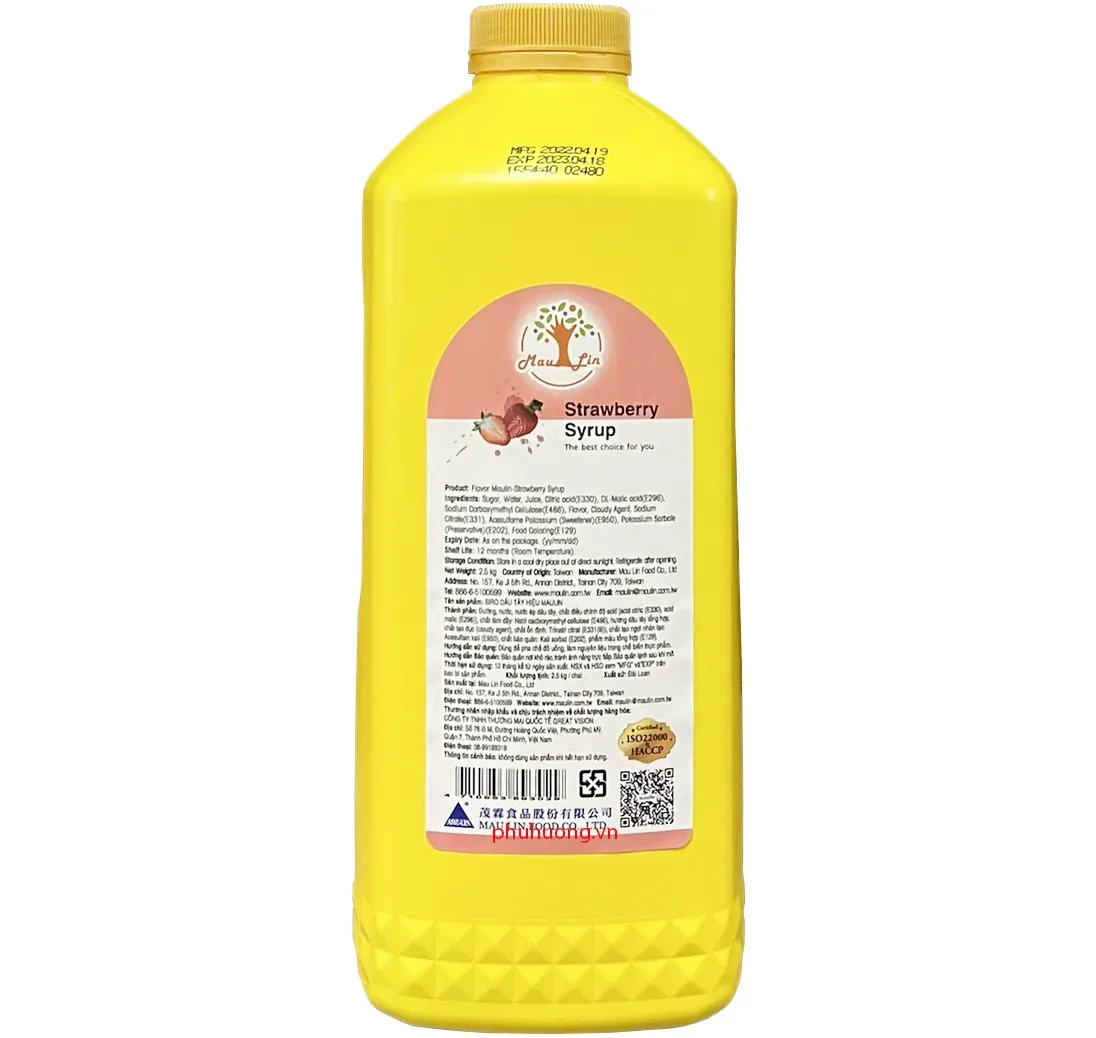 Syrup Maulin dâu 2.5kg