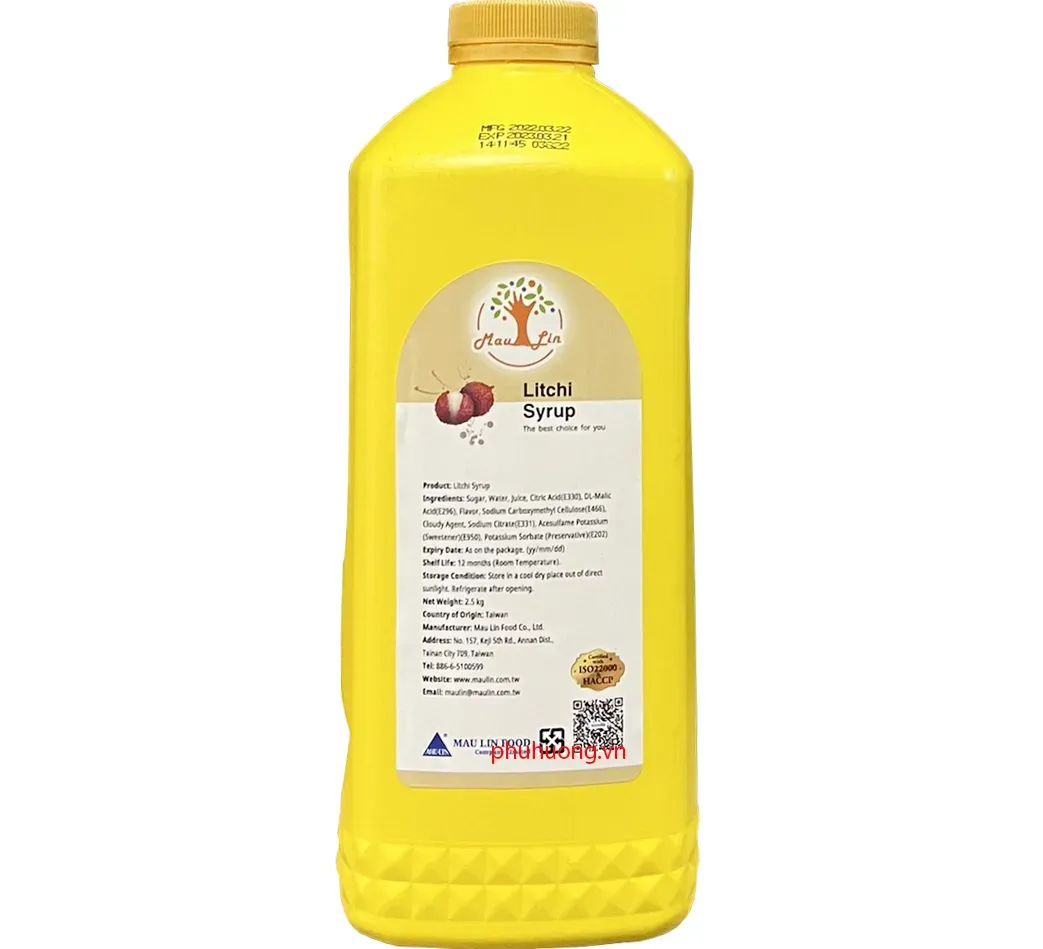 Syrup Maulin vải 2.5kg