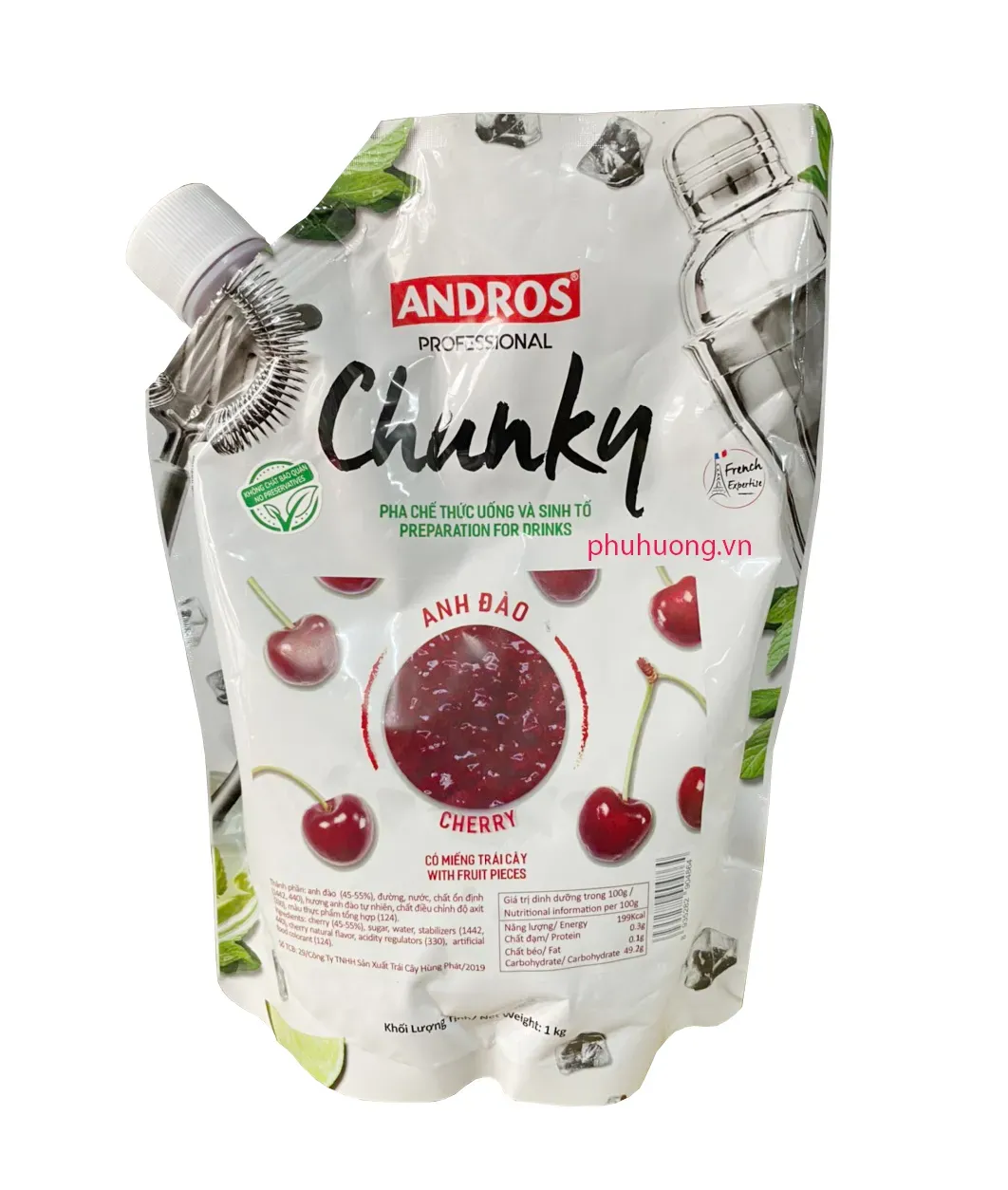Mứt Chunky Anh đào/cherry 1kg