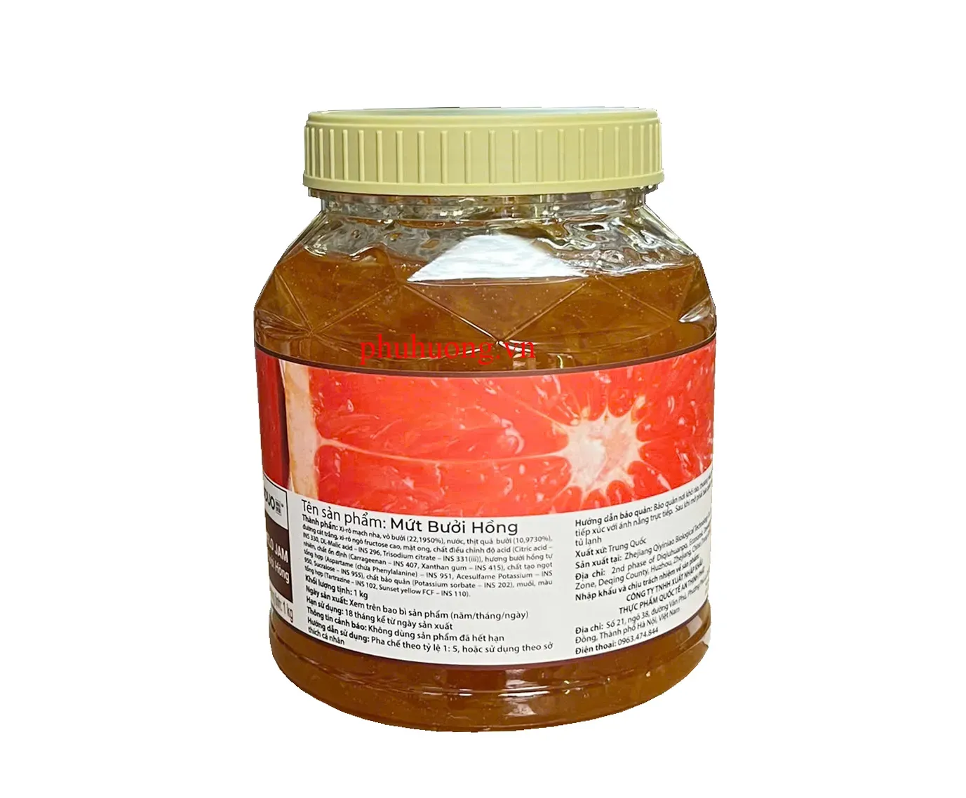 Mứt Boduo bưởi hồng 1kg