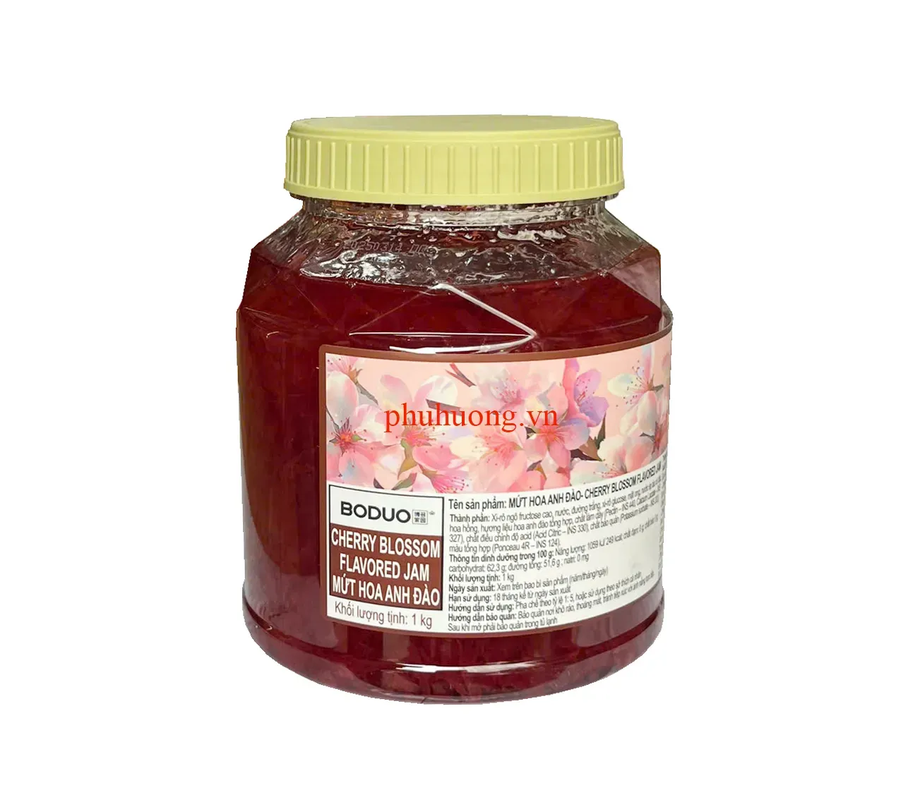 Mứt Boduo hoa anh đào 1kg