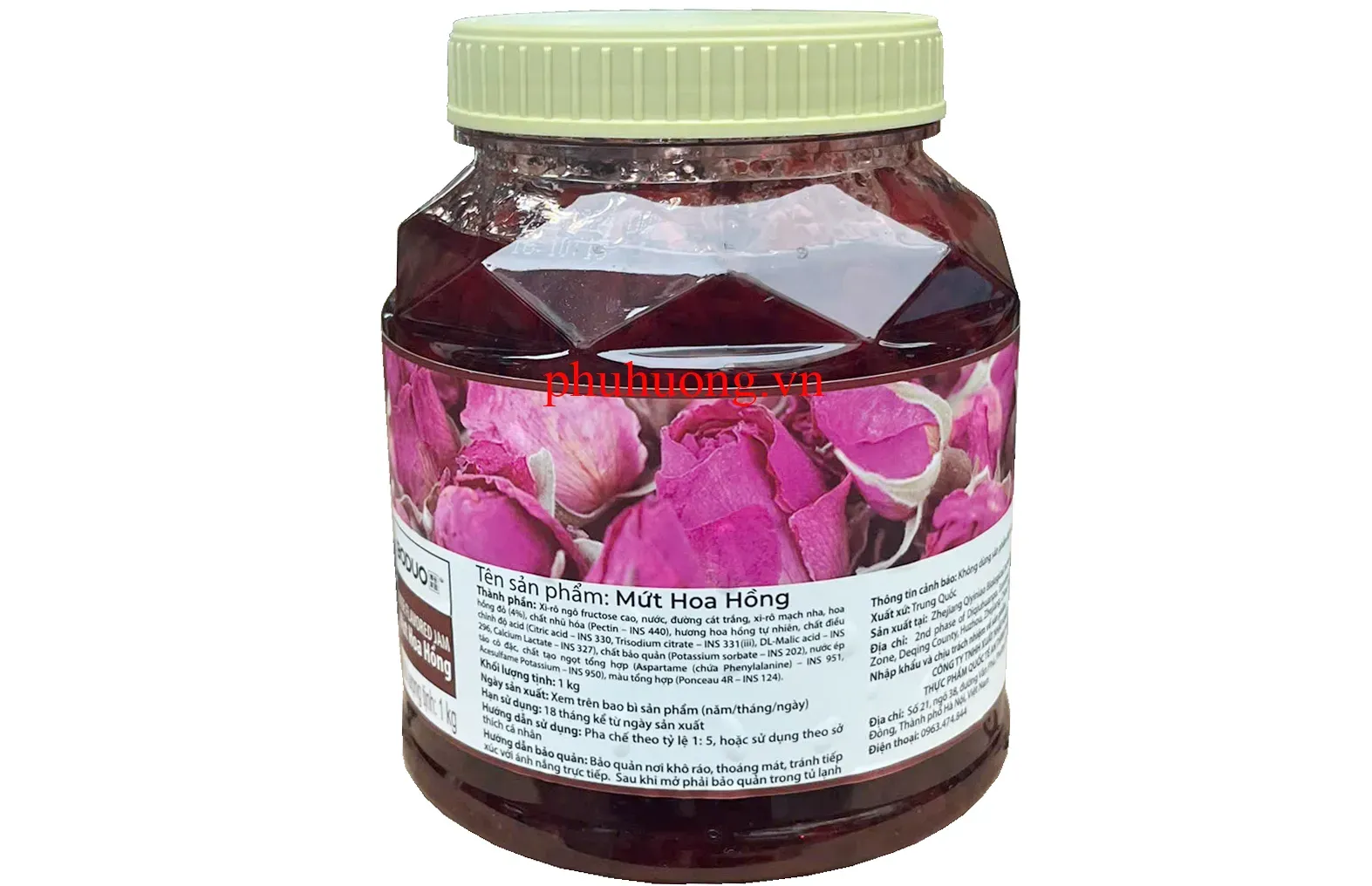Mứt Boduo hoa hồng 1kg