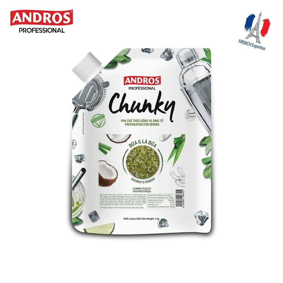 Mứt Chunky dừa & lá dứa 1kg