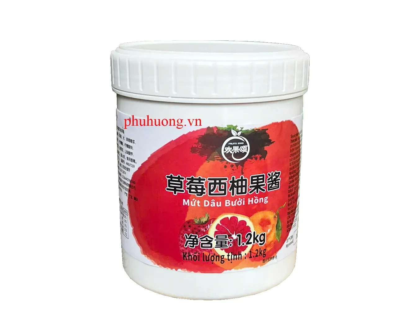Mứt dâu bưởi hồng hiệu Fruit Song 1,2kg
