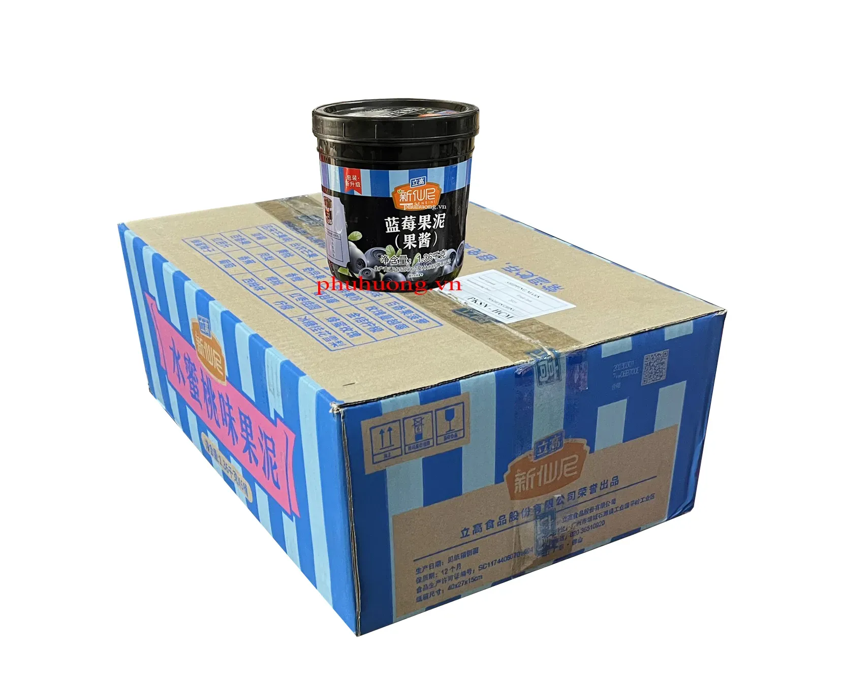 Mứt Sensini việt quất 1.36kg - Thùng 6 hũ
