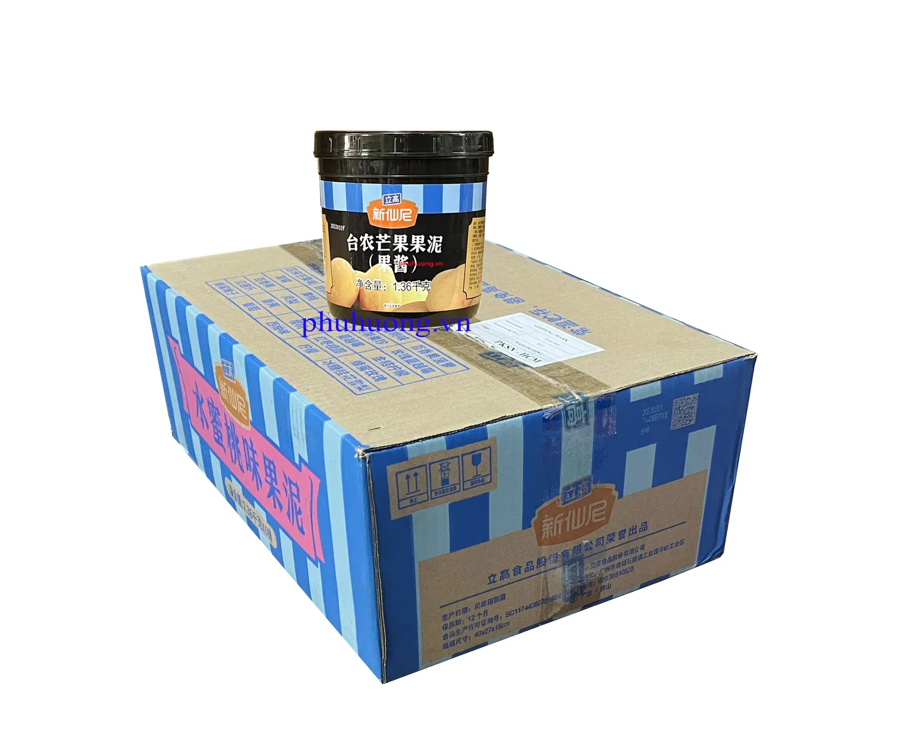 Mứt Sensini xoài 1.36kg - Thùng 6 hũ
