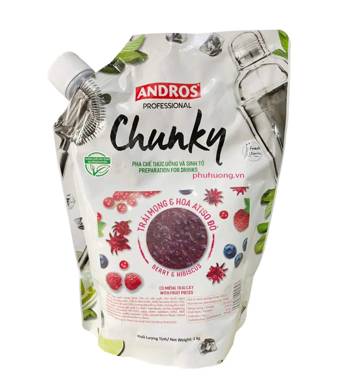  Mứt Chunky trái mọng & hoa atiso 1kg